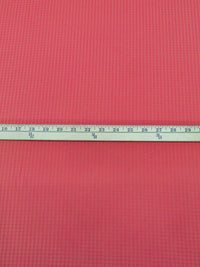 Raspberry Pudding 100% Polyester Small Gingham Sheer Blouse Weight Woven - NY Designer - 58W