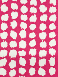 Fandango Pink/White Polyester/Lycra Rugged Dots Print ITY Knit 58W