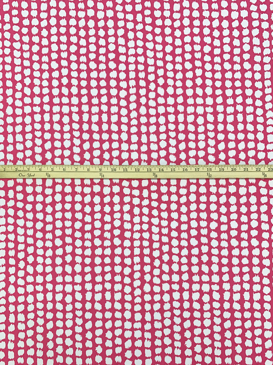 Fandango Pink/White Polyester/Lycra Rugged Dots Print ITY Knit 58W