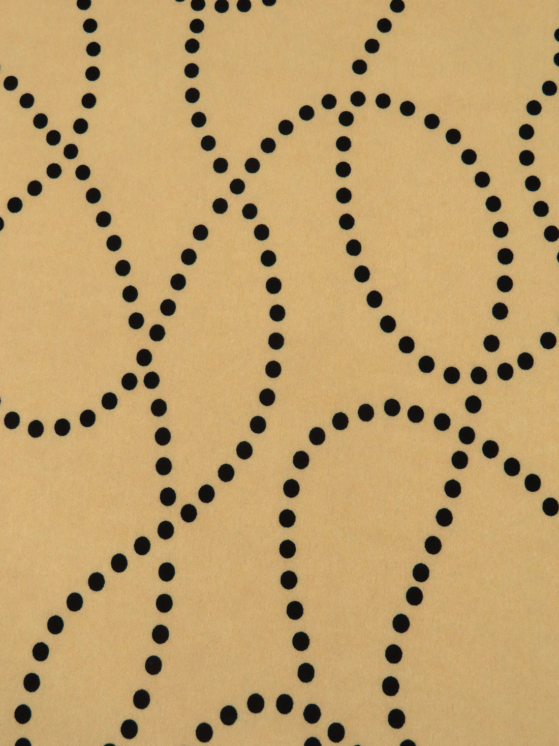 Earth Yellow/Black Polyester/Lycra Dotted Loops Print ITY Knit 58W