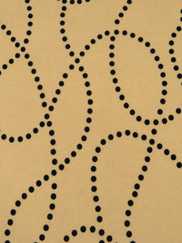 Earth Yellow/Black Polyester/Lycra Dotted Loops Print ITY Knit 58W