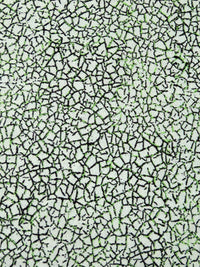 Italian Ice/Black/Light Green 100% Polyester Distressed Weave Jacquard Suiting - NY Designer - 44W