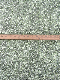 Italian Ice/Black/Light Green 100% Polyester Distressed Weave Jacquard Suiting - NY Designer - 44W