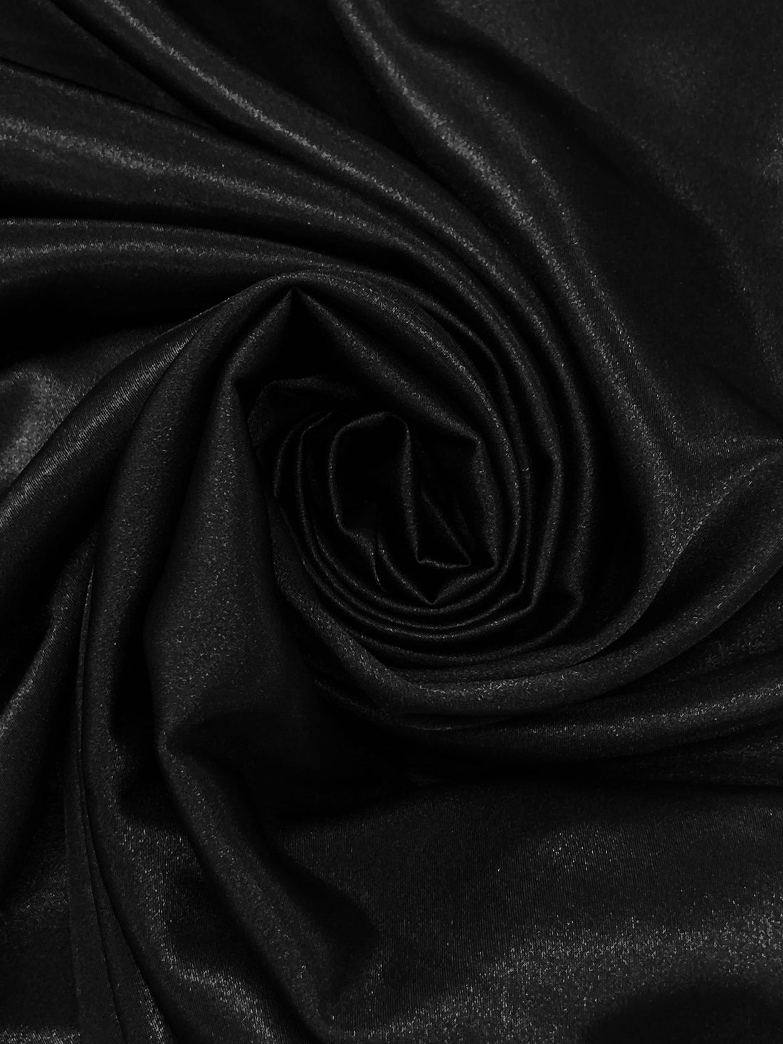 Black 100% Polyester Charmeuse 58W