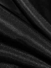 Black 100% Polyester Charmeuse 58W