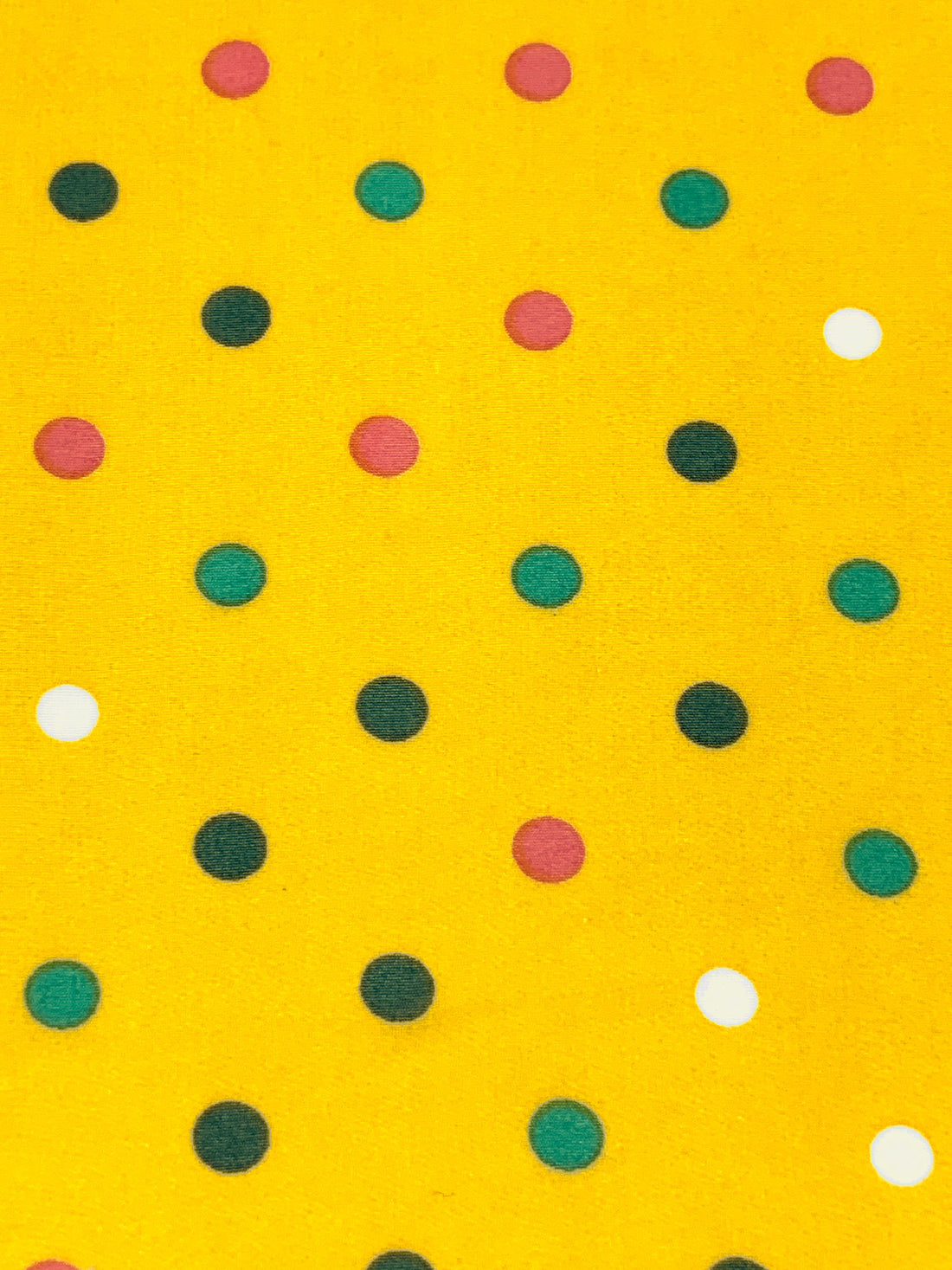 Sunglow/White/Warm Red/Ocean Green 100% Polyester Polka Dot Print Chiffon 58W