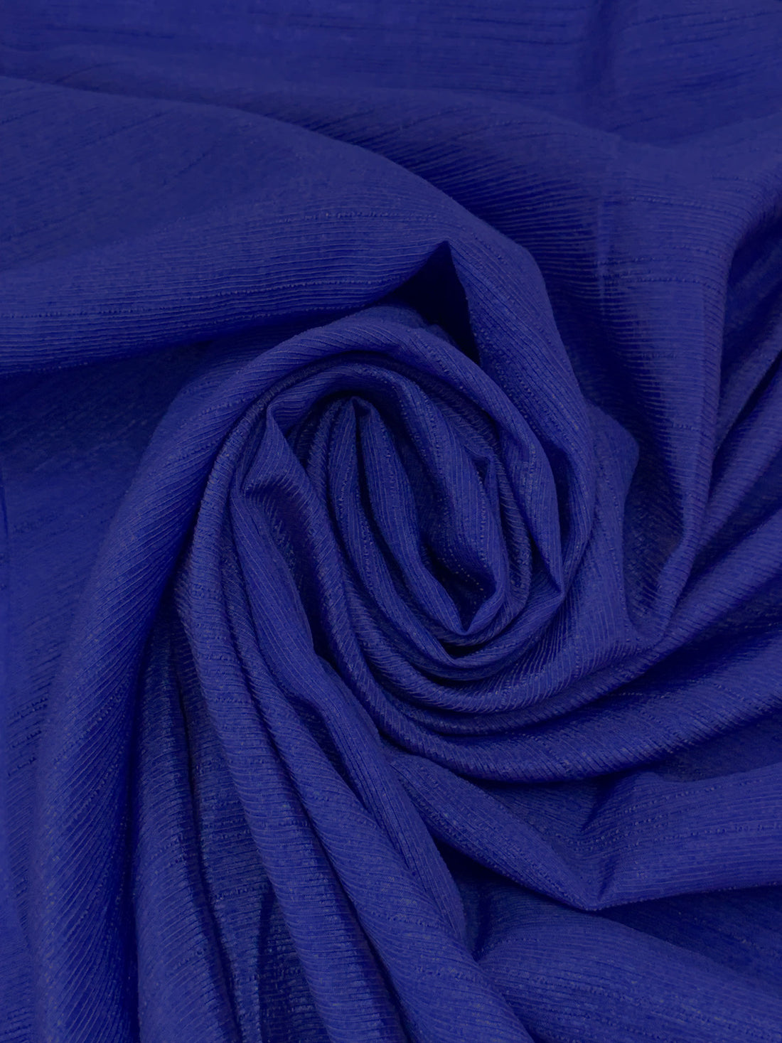 Dark Cornflower Blue 100% Polyester Slubbed Blouse Weight Woven 54W