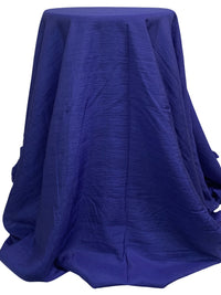 Dark Cornflower Blue 100% Polyester Slubbed Blouse Weight Woven 54W