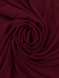 Wine 100% Polyester Crepe Chiffon 58W
