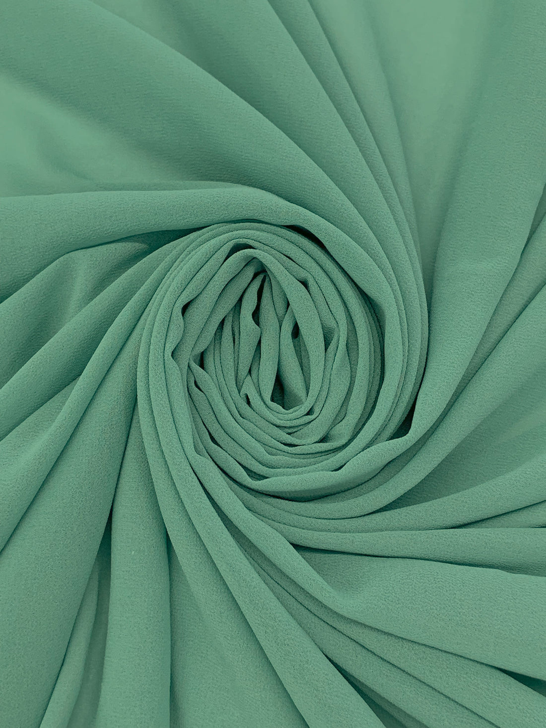 Celadon Green 100% Polyester Crepe Chiffon 58W