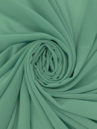 Celadon Green 100% Polyester Crepe Chiffon 58W