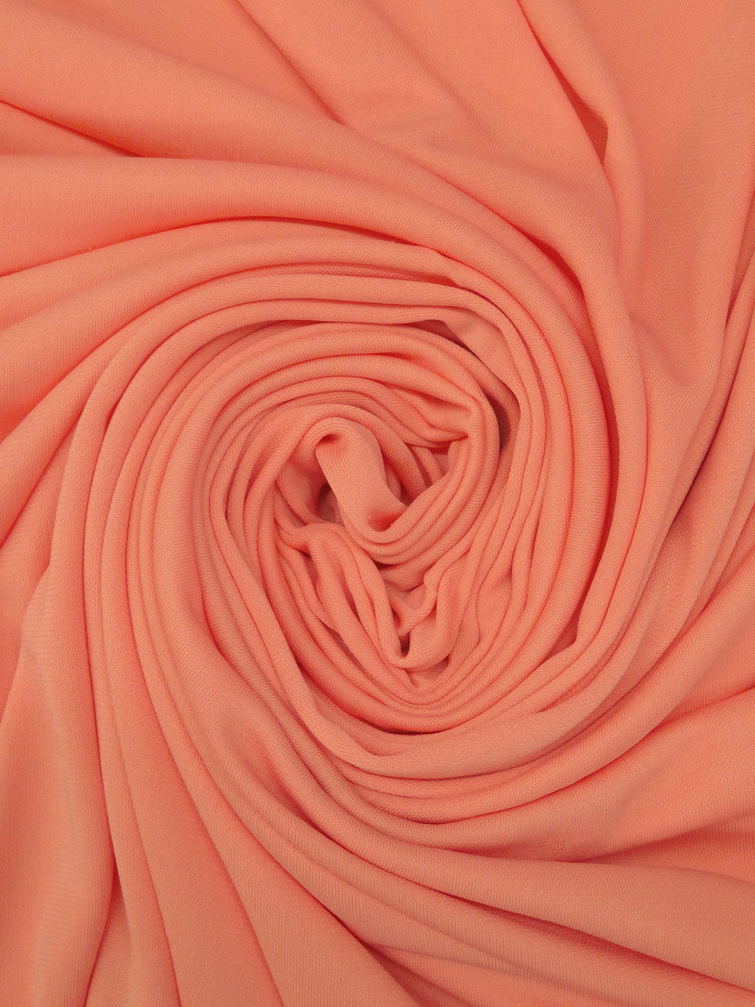 Salmon Polyester/Lycra Crepe Matte Jersey Knit - Famous Dress Designer - 56W