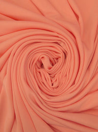 Salmon Polyester/Lycra Crepe Matte Jersey Knit - Famous Dress Designer - 56W