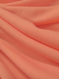 Salmon Polyester/Lycra Crepe Matte Jersey Knit - Famous Dress Designer - 56W