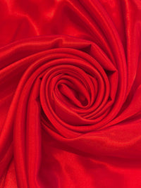 Red 100% Polyester Charmeuse 58W