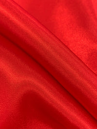 Red 100% Polyester Charmeuse 58W