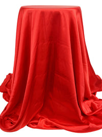 Red 100% Polyester Charmeuse 58W