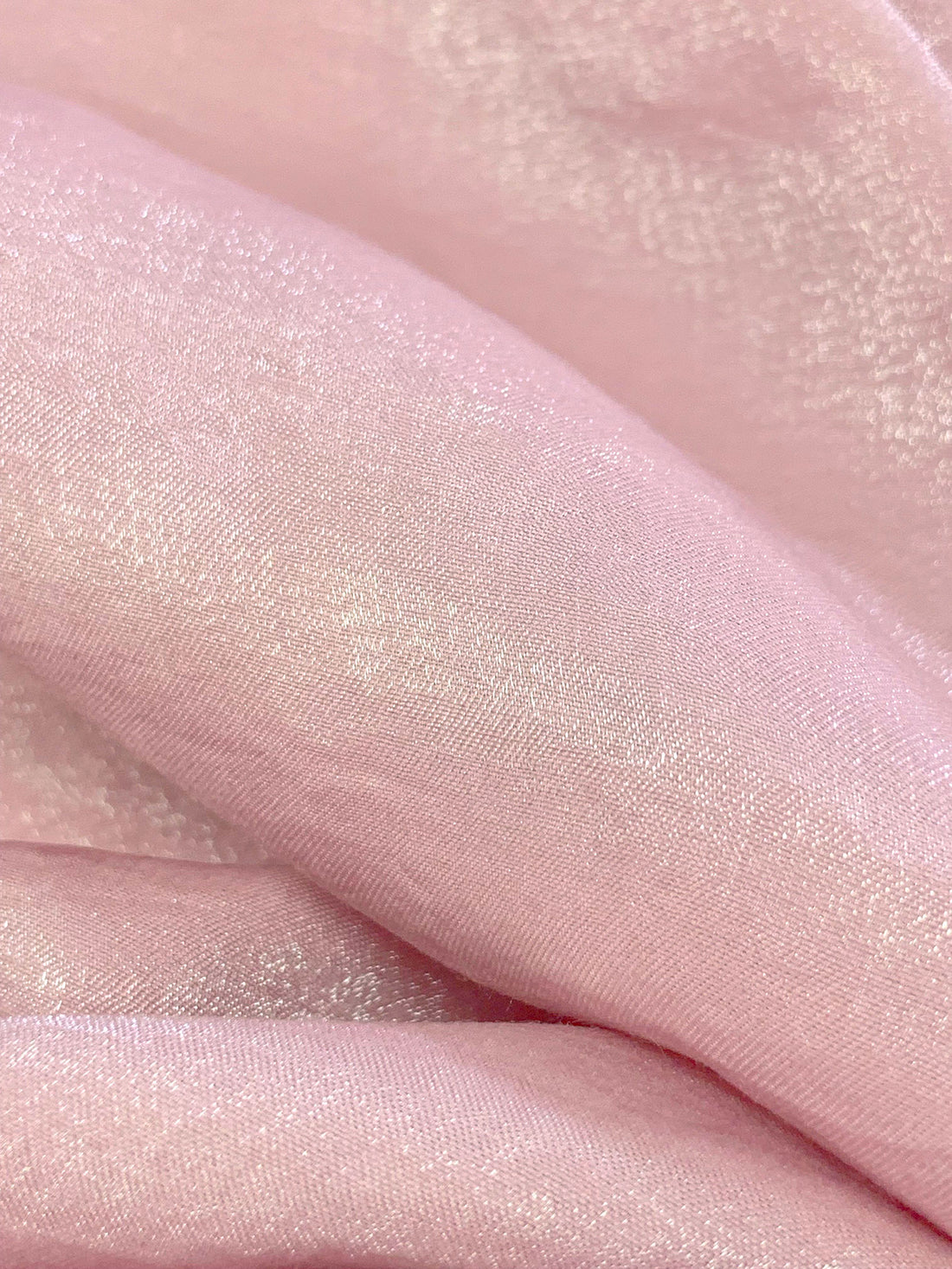 Silver Pink Rayon/Nylon Shimmer Satin 56W