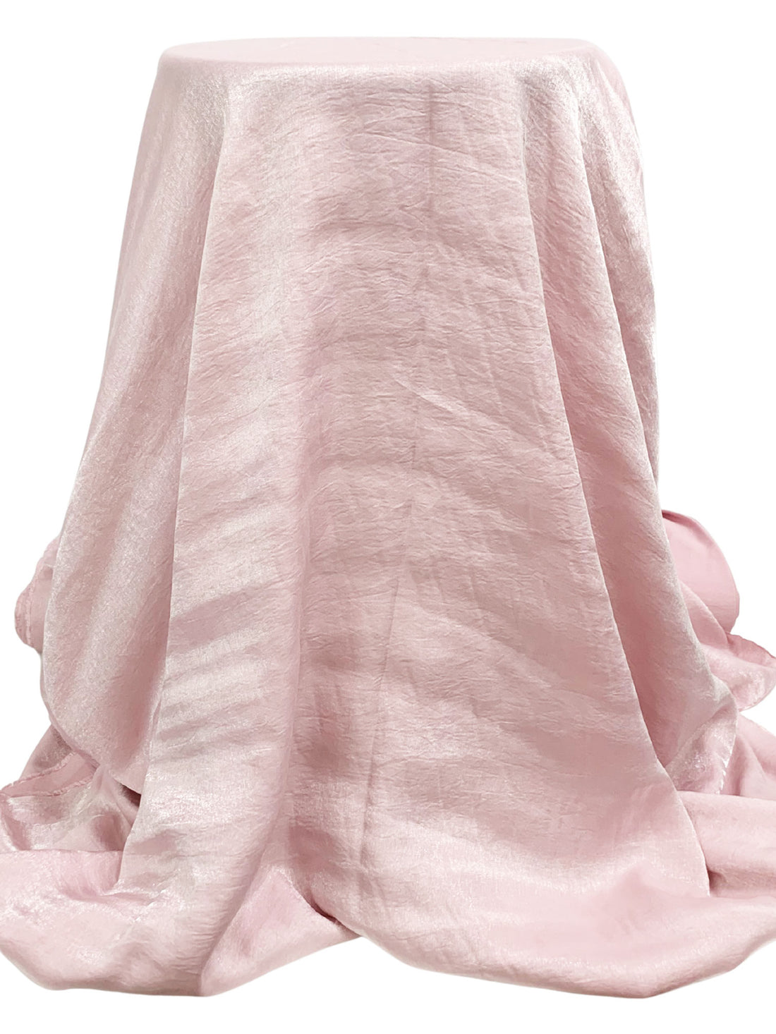 Silver Pink Rayon/Nylon Shimmer Satin 56W