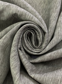 Dark Taupe/White 100% Linen Cross-Dyed Midweight Woven 58W