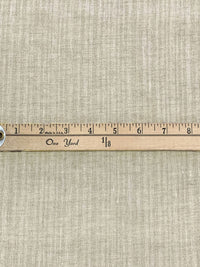 Muted Oat 100% Linen Vertical Leno Weave Stripe Midweight Woven 60W