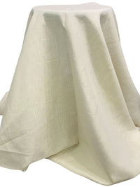 Parchment/Silver/Gold 100% Linen Vertical Metallic Stripe Midweight Woven 62W