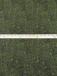 Pear/Black/White 100% Polyester Cracked Earth Weave Reversable Jacquard - NY Designer - 42W