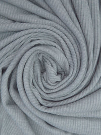 Cool Gray Rayon/Polyester/Lycra Ribbed Sweater Knit - NY Designer - 58W