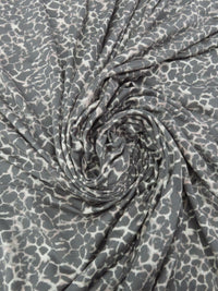 Lava Gray/Pale Dusty Beige/Muted Ballet Pink Rayon/Lycra Abstract Animal Print Jersey Knit 60W