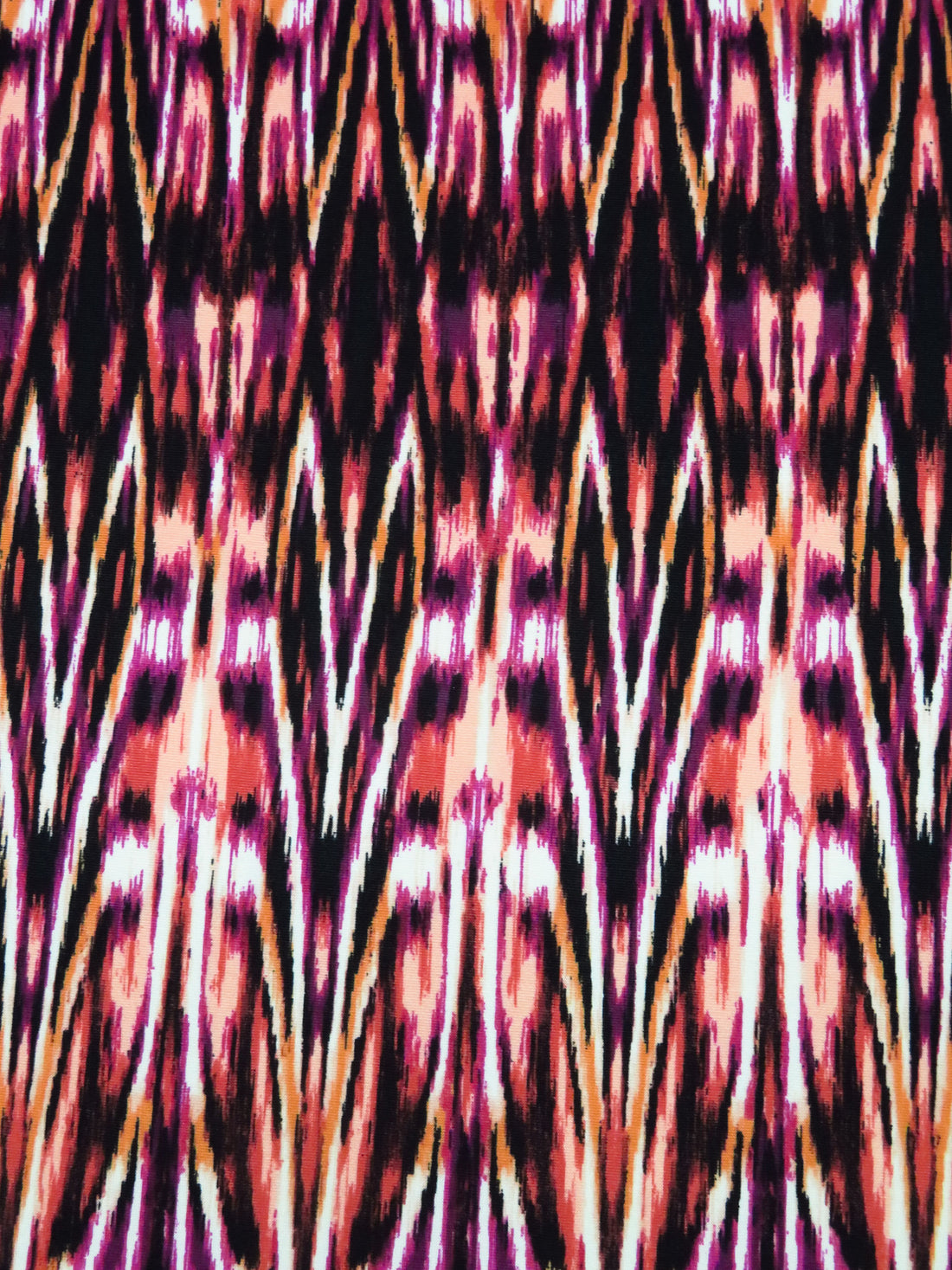 Black/Jazzberry Jam/Coral/Multi Polyester/Lycra Abstract Print DTY Knit 58W