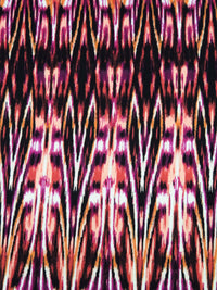 Black/Jazzberry Jam/Coral/Multi Polyester/Lycra Abstract Print DTY Knit 58W
