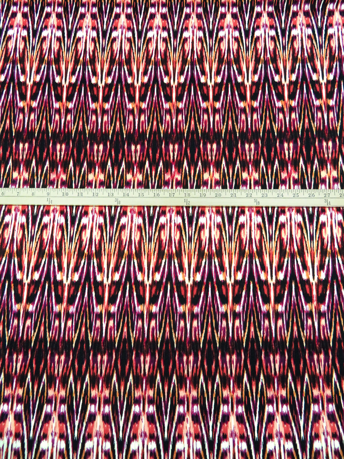 Black/Jazzberry Jam/Coral/Multi Polyester/Lycra Abstract Print DTY Knit 58W