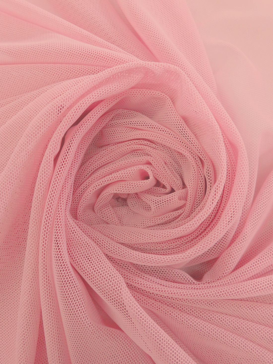 Peach Burst Pink Nylon/Lycra Mesh Knit 54W