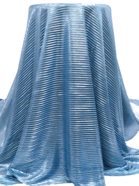 Moonstone Blue 100% Polyester Pleated Knit 52W