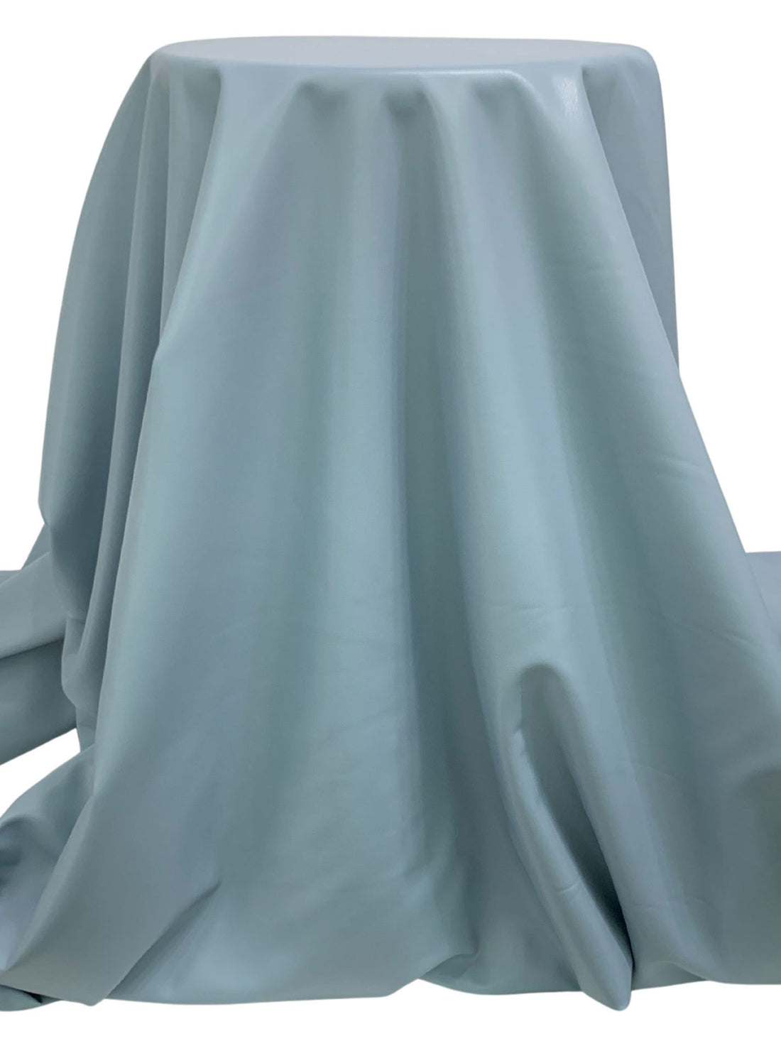 Soft Slate Blue Polyurethane/Lycra Stretch Faux Leather - NY Designer - 58W