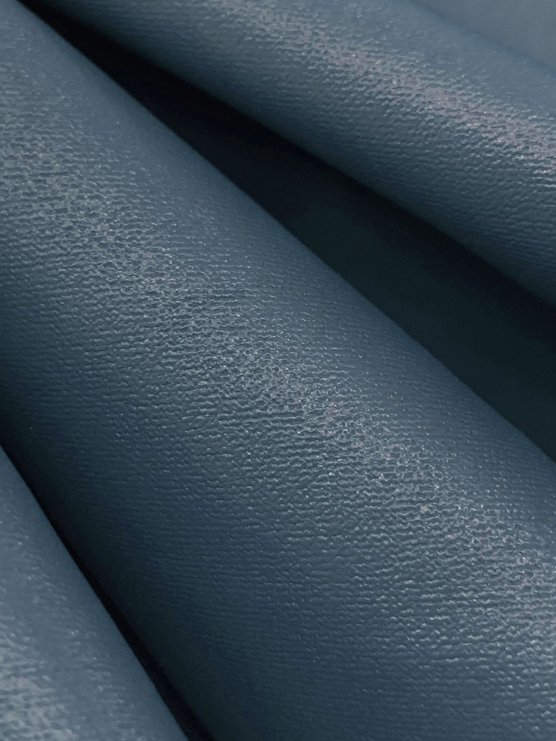 Storm Blue 100% Polyurethane Faux Leather - NY Designer - 56W