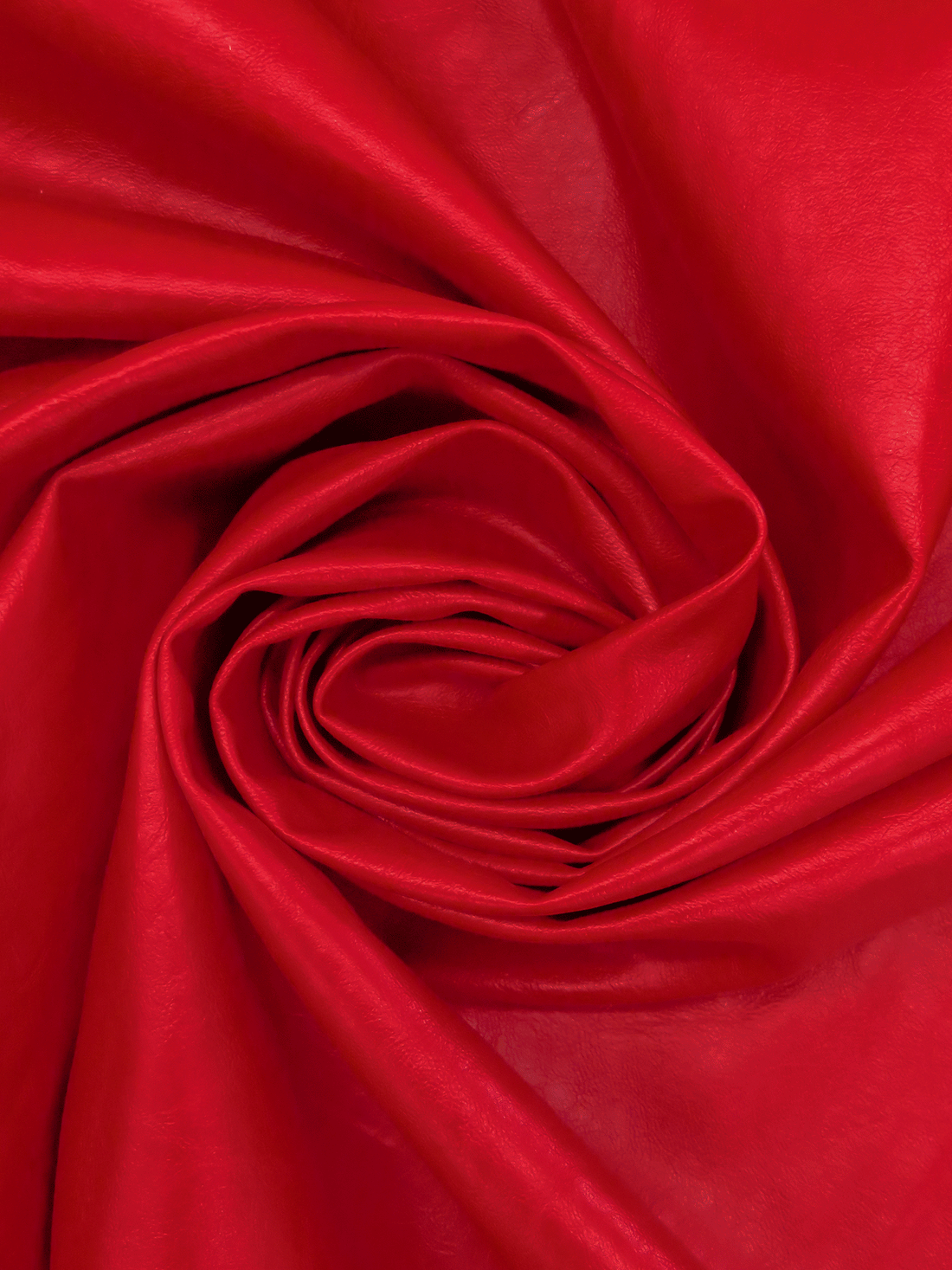 Venetian Red Polyurethane/Lycra Stretch Faux Leather Knit - NY Designer - 55W