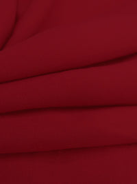 Garnet Red Polyester/Lycra Pongee Lining 48W