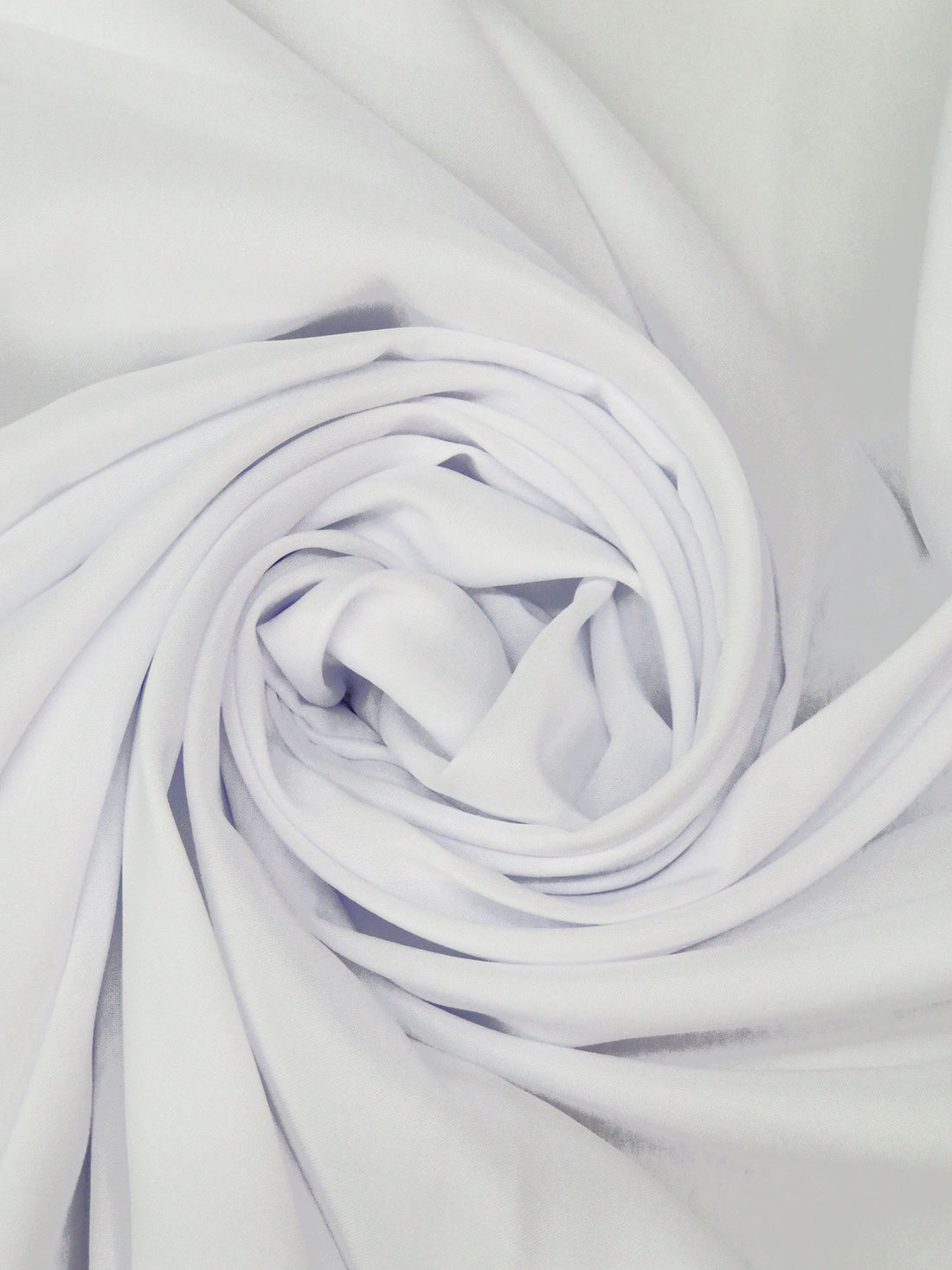 White Polyester/Lycra Pongee Lining 48W