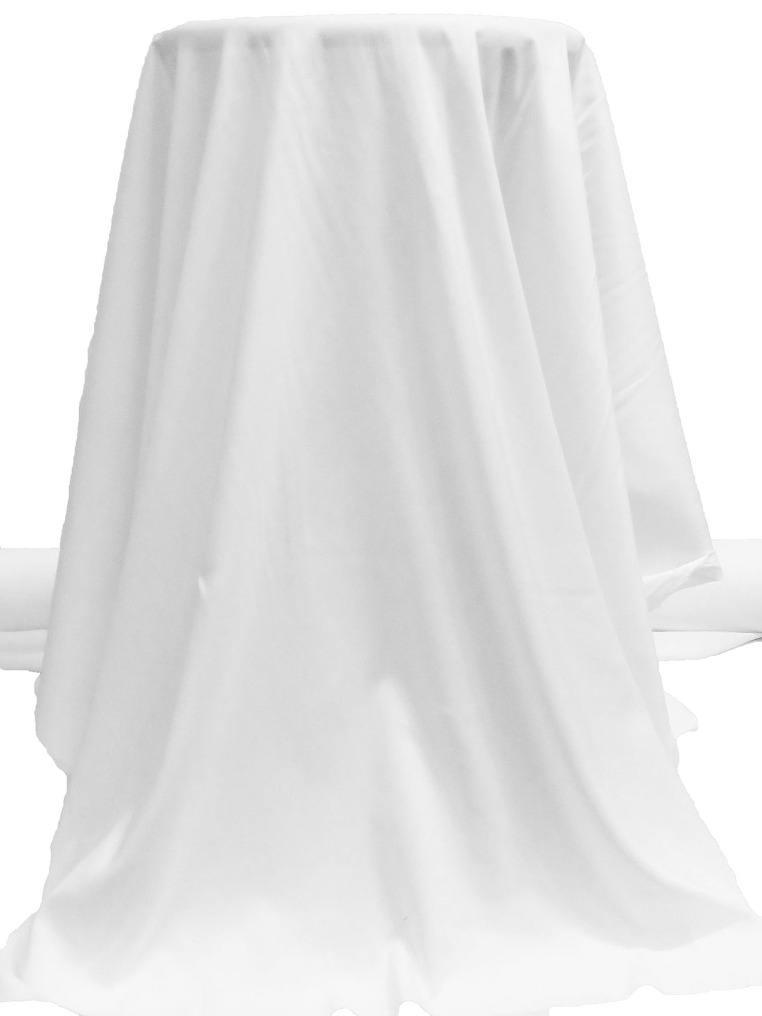 White Polyester/Lycra Pongee Lining 48W