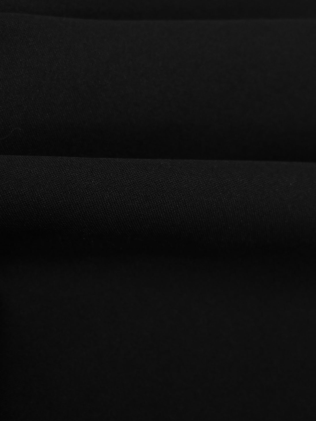Black Polyester/Lycra Pongee Lining 48W
