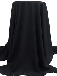 Coal Black Polyester/Lycra Pongee Lining 48W