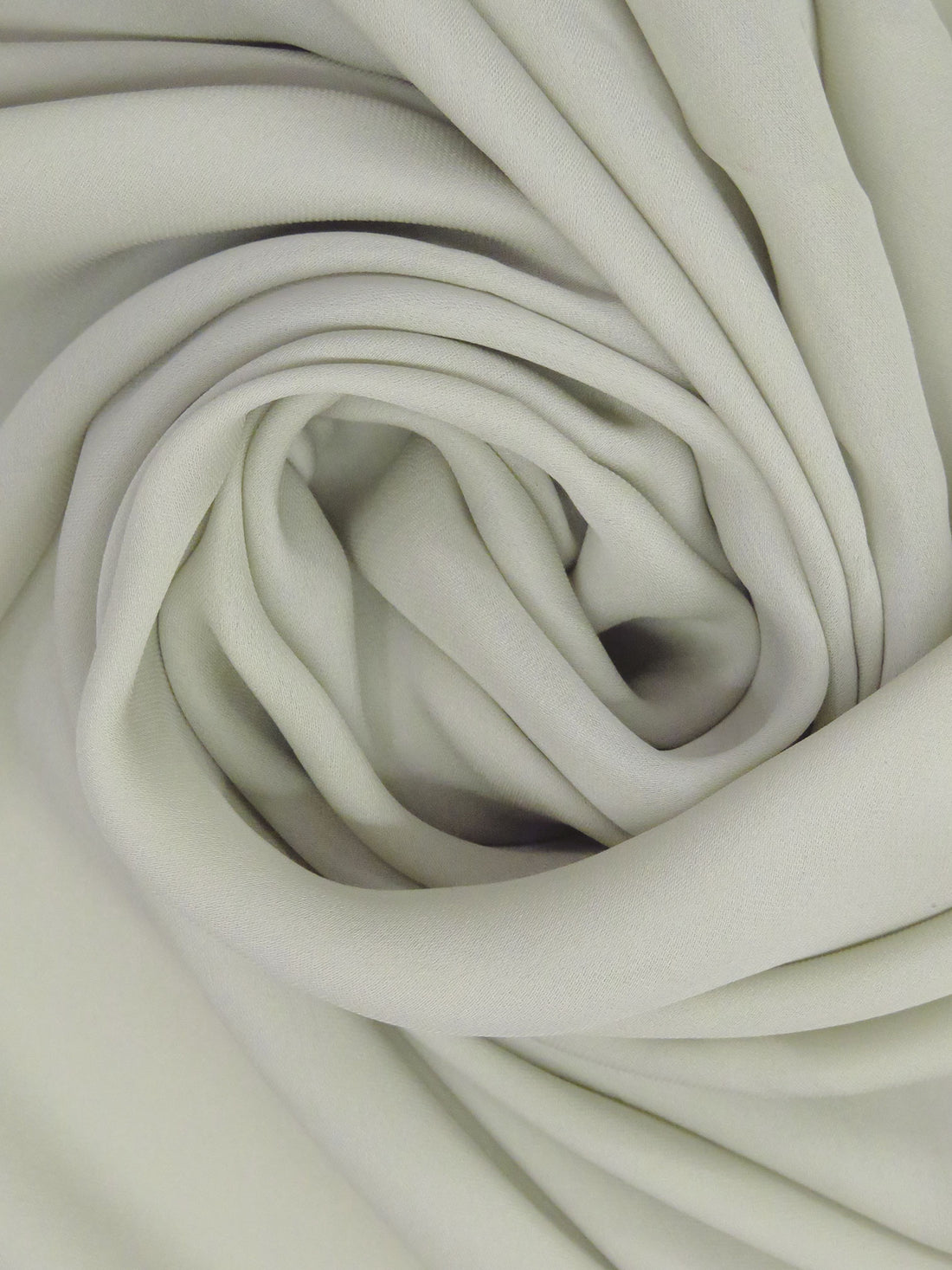 Pastel Gray 100% Silk Double Georgette - NY Designer - 44W