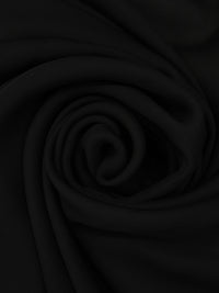 Black 100% Silk Double Georgette - NY Designer - 44W