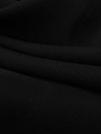 Black 100% Silk Double Georgette - NY Designer - 44W