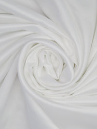 White Polyester/Lycra Crepe-Back Stretch Charmeuse - NY Designer - 56W