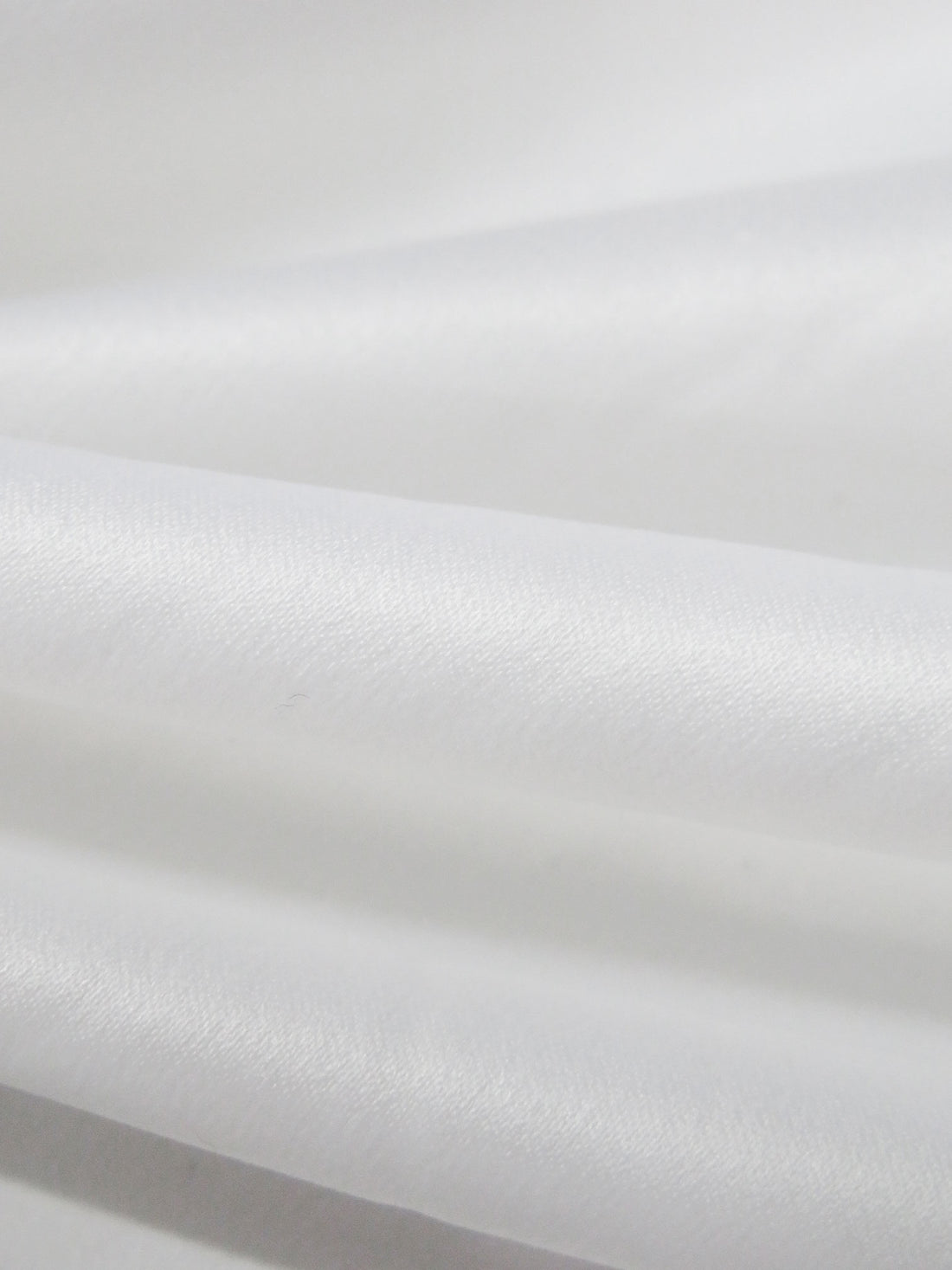 White Polyester/Lycra Crepe-Back Stretch Charmeuse - NY Designer - 56W