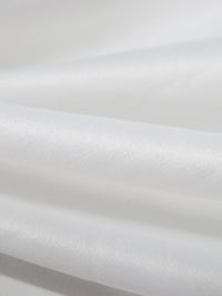 White Polyester/Lycra Crepe-Back Stretch Charmeuse - NY Designer - 56W