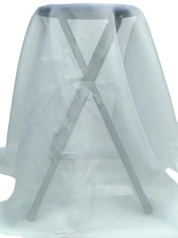 Jet Stream Blue 100% Silk Organza - NY Designer - 40W