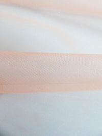 Pale Salmon 100% Polyester Crystal Tulle 60W